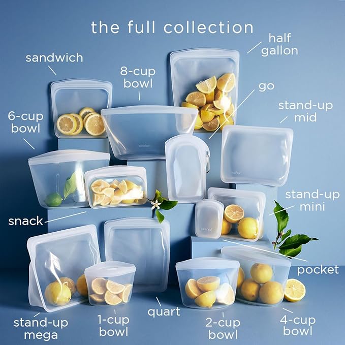 Stasher Premium Silicone Reusable Food Storage Stand-Up Mid Bag, Sous Vide - Image 6