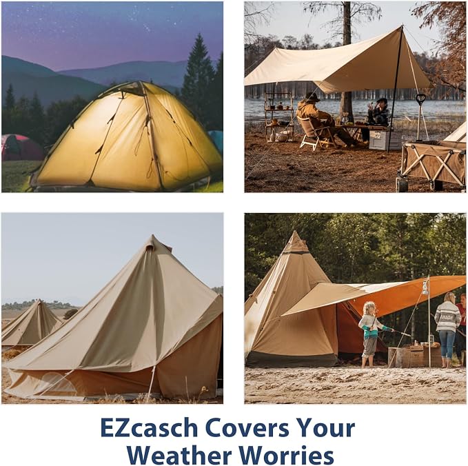 10’x12’ Canvas Tarps Heavy Duty Waterproof Tarpaulins - Image 6