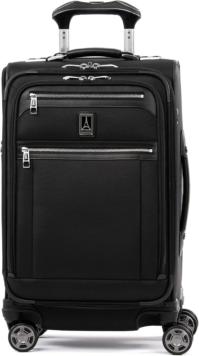 Travelpro Platinum Elite Softside Expandable Carry on Luggage, 8 Wheel Spinner by Travelpro