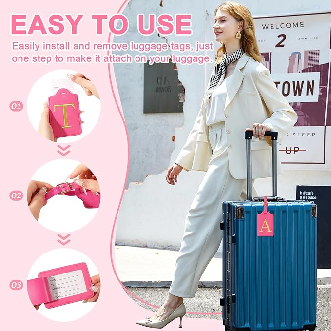 Personalized Initial Luggage Tags - Image 4