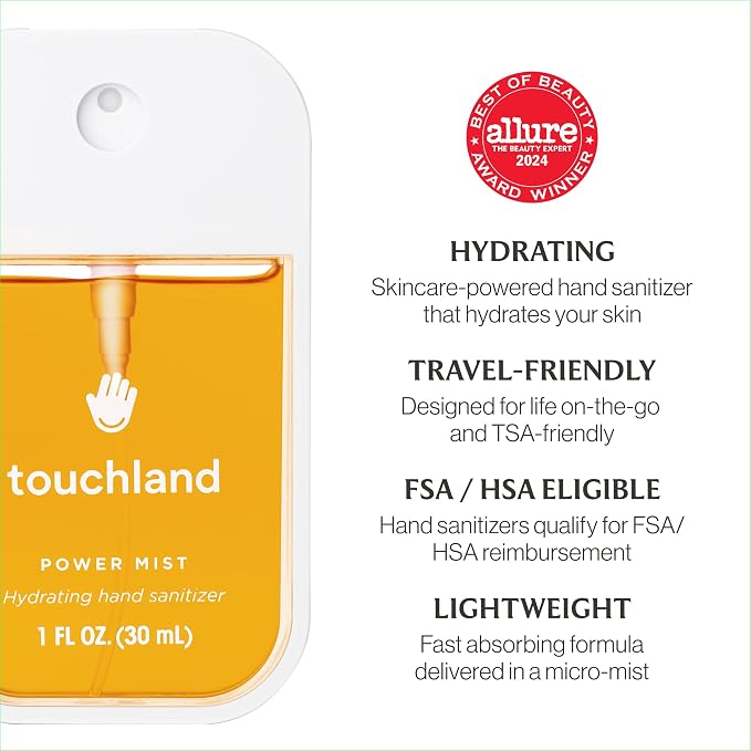 Touchland Power Mist Hydrating Hand Sanitizer Spray, FRESH Trio Set, 1 FL. OZ. - Image 6