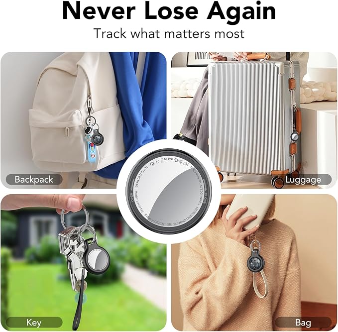 2025 New Air Tracker Tags-5 Pack, Replaceable Battery, Key Finder and Item - Image 8