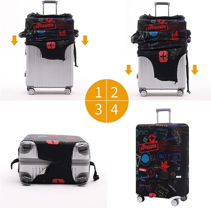 TRAVELKIN more than travel Luggage Cover Washable Suitcase Cover Protector - Image 7
