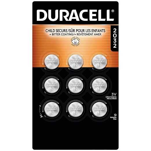 Duracell 2032 Lithium Battery, Child Safety Features, Compatible by Duracell
