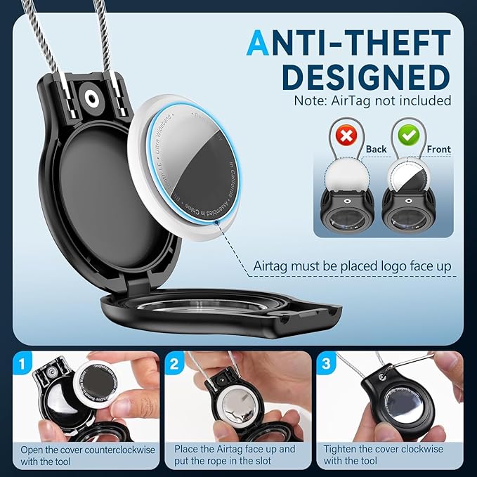 Waterproof Airtag Holder, 4 Pack Airtag Case - Image 4