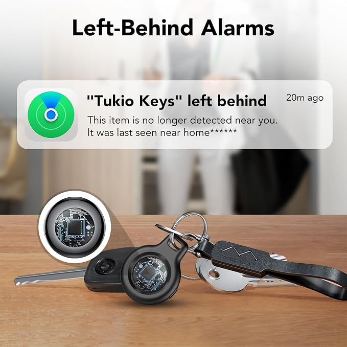 2025 New Air Tracker Tags-4 Pack, Replaceable Battery, Key Finder and Item - Image 5