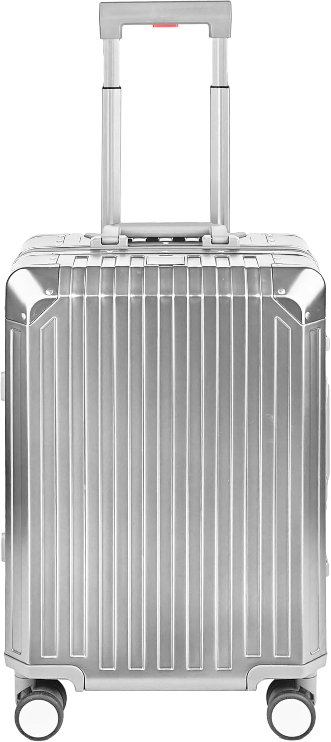 All Aluminum Luggage Suitcase 3 Sizes TSA Lock Carry On Silver - Image 5