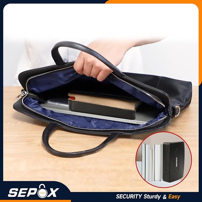 SEPOX 10Pcs Portable Security Case Lock Box Steel, Personal Travel Safe Storage - Image 4