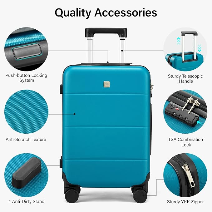 Hanke 24 Inch Checked Luggage - Image 3