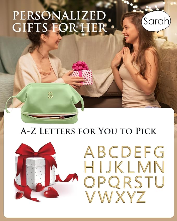 Birthday Gift for Daughter-Teen Girl Gifts Trendy Stuff, Initial Large Makeup - Image 2