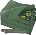 8’x10’ Canvas Tarps Heavy Duty Waterproof Tarpaulins by Ezcasch