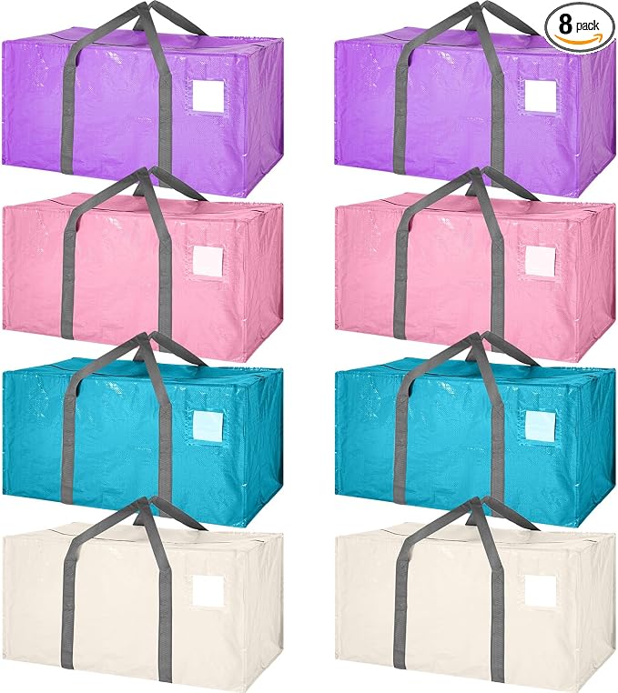 8 Pack Extra Large Moving Bags Heavy Duty Packing Bags by Unknown