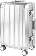 All Aluminum Luggage Suitcase 3 Sizes TSA Lock Carry On Silver by X2