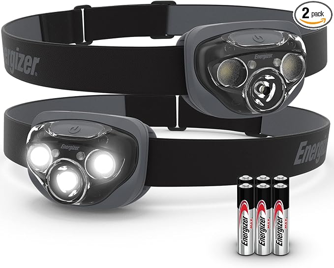 Energizer LED Headlamp PRO, IPX4 Water Resistant Headlamps, High-Performance by Energizer