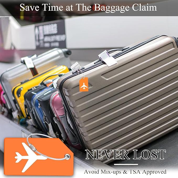 7 Pack Silicone Luggage Tag for Suitcases - Image 5