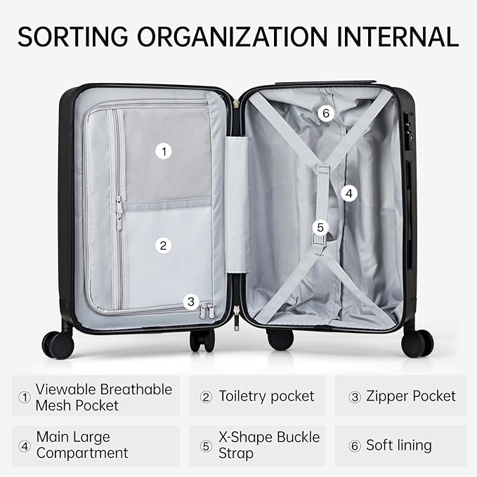 MILADA Checked Luggage 24 Inch Luggage - Image 6