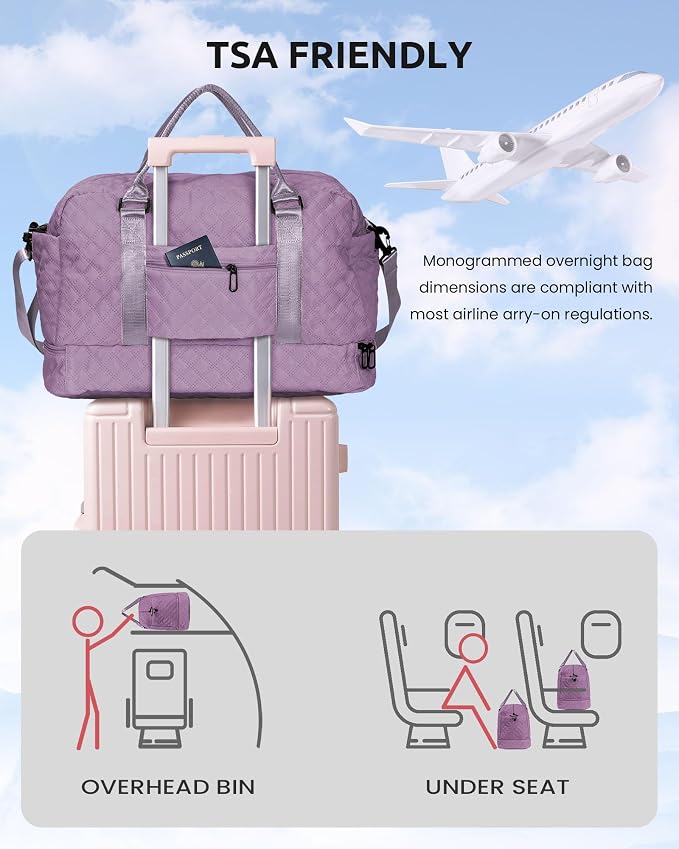 Birthday Gifts for Women-Initial Duffle Bag - Image 5