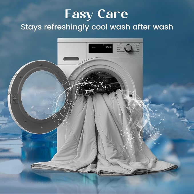 Dream Valley® Outlast® Cooling Comforter, Throw Size, Breathable NASA-Grade - Image 7