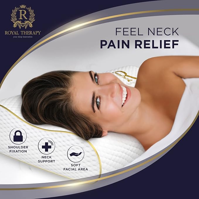 4-Layer Queen, Contour Pillow, Side and Back Sleepers, Orthopedic, Neck Support - Image 2