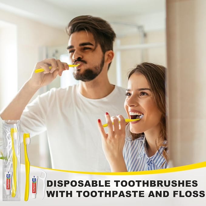 100pcs Disposable Toothbrushes - Image 2