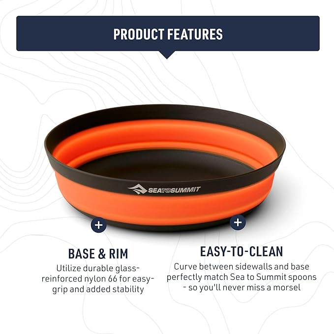 Sea to Summit Frontier Ultralight Collapsible Bowl, Bone White - Image 3