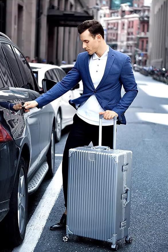 HotWay All Aluminum Carry On Luggage, 20 Inch Hard Shell Suitcase - Image 6
