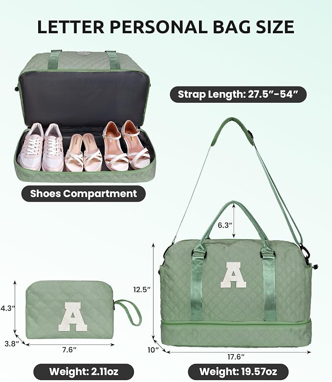 Gifts for College Girls-Initial Travel Bag - Image 7