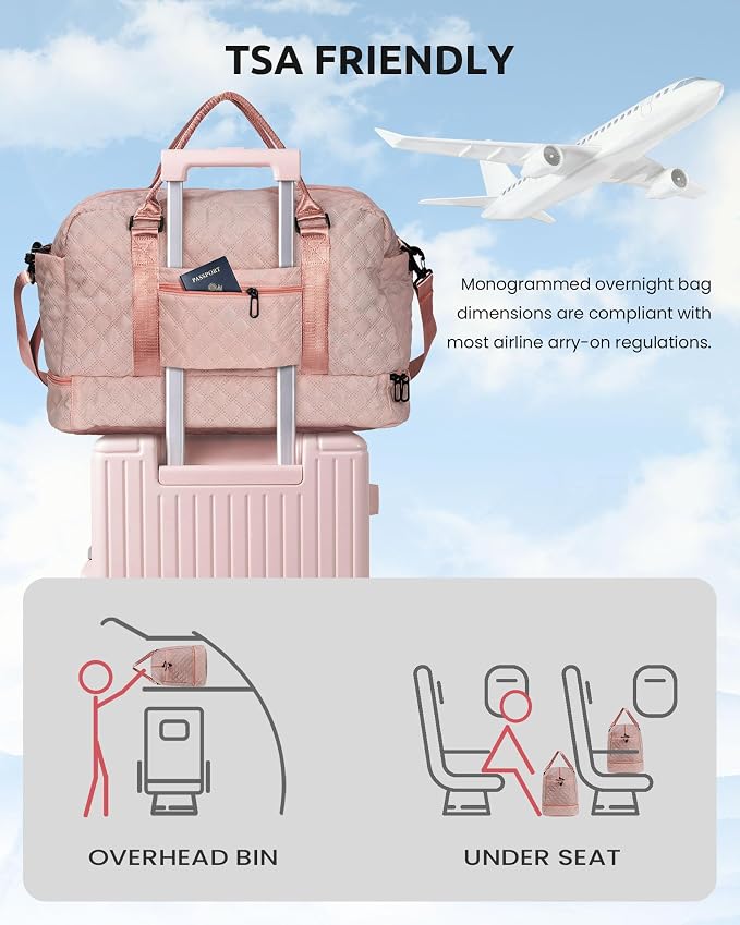 Gifts for Sister-Initial Duffle Bag - Image 4