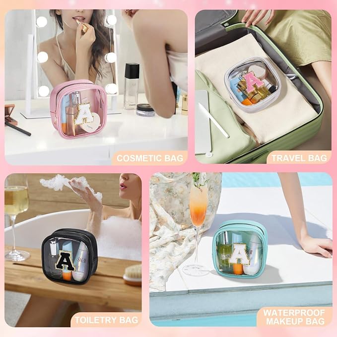 YOOLIFE Initial Makeup Bag Travel Toiletry Bag - Image 5