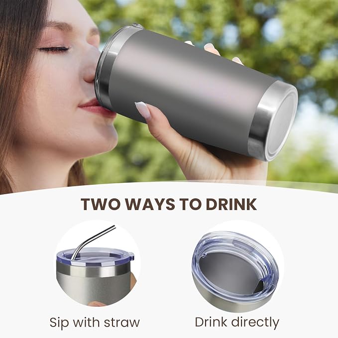 MEWAY 20oz Tumbler 8 Pack Double Wall Vacuum Insulated Travel Mug Bulk - Image 3