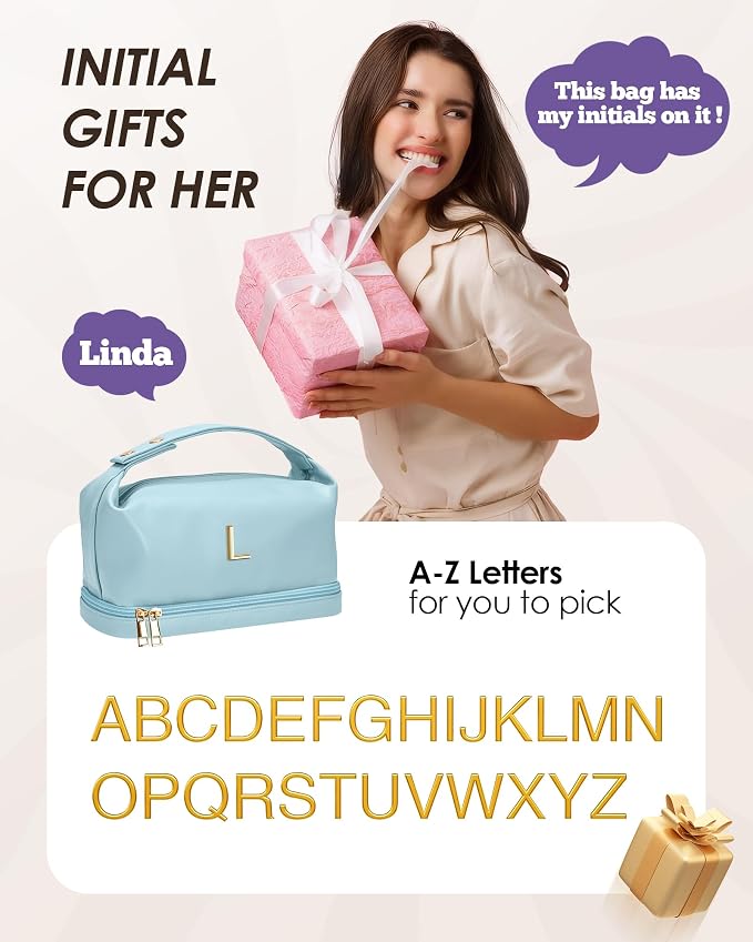 Gifts for Women 20s, Personalized Makeup Bag - Image 2