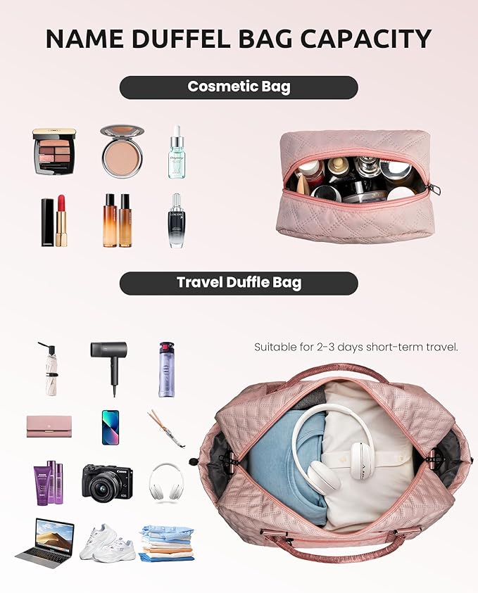Birthday Gifts-for Women-Initial Duffle Bag - Image 3