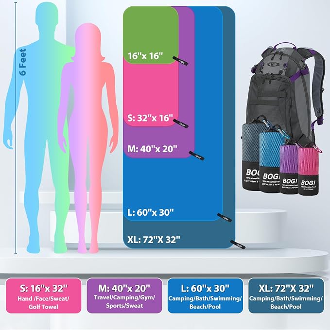 BOGI Microfiber Travel Sports Towel - Image 3