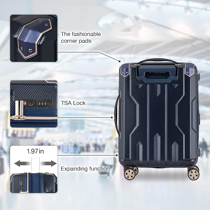 LEGEND WALKER SPATHA Hardside Expandable Luggage, 5109-60-WH - Image 4