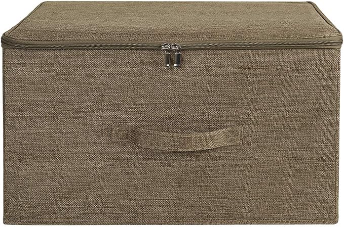 ANMINY Storage Bins with Zipper Lids 36 Qt Lidded Fabric Storage Boxes Baskets - Image 2