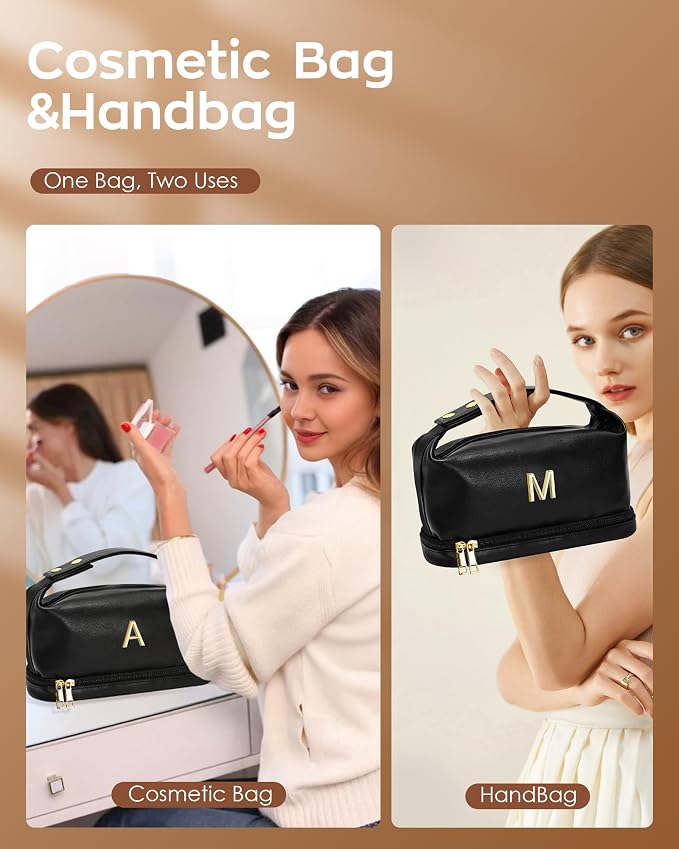 Graduation Gifts for Girls-Initial Makeup Bag - Image 6