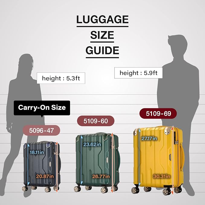 LEGEND WALKER SPATHA Hardside Expandable Luggage, 5109-60-WH - Image 7