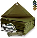 FoundGo Canvas Tarp 10x20ft Heavy Duty Waterproof Tarps by FoundGo