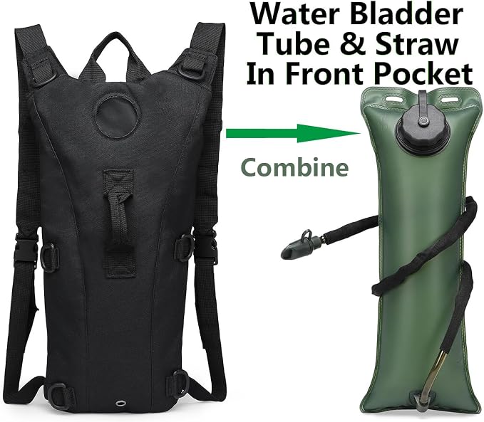 ATBP Tactical Water Hydration Pack Military 3L Water Bladder Carrier Backpack - Image 5