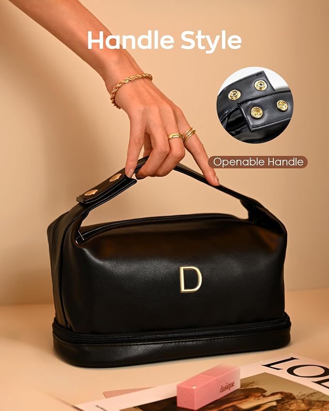 Graduation Gifts for Girls-Initial Makeup Bag - Image 2