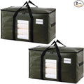 TAILI 2 Pack Green Extra Large Storage Bags, Heavy Duty Totes by TAILI