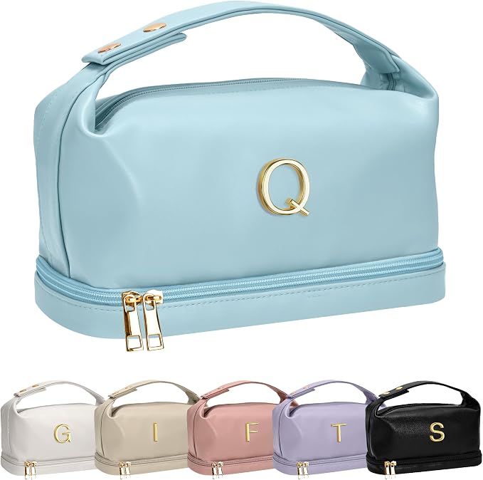 Gifts for Women 20s, Personalized Makeup Bag by Vogewood