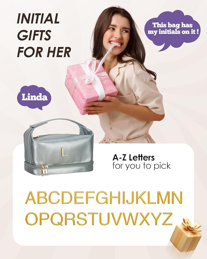College Girl Gift Ideas, Personalized Makeup Bag - Image 7