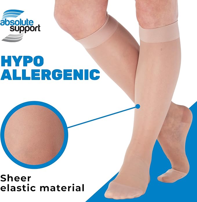 Wide Calves Sheer Compression Socks - Image 3