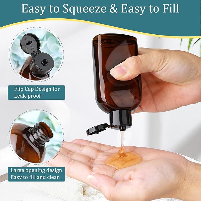 Cosywell Travel Bottles for Toiletries 4pcs 3.4oz Travel Shampoo and - Image 4