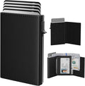 typecase Mens Wallet Card Holder: Pop Up Aluminum Case, Genuine Leather by typecase
