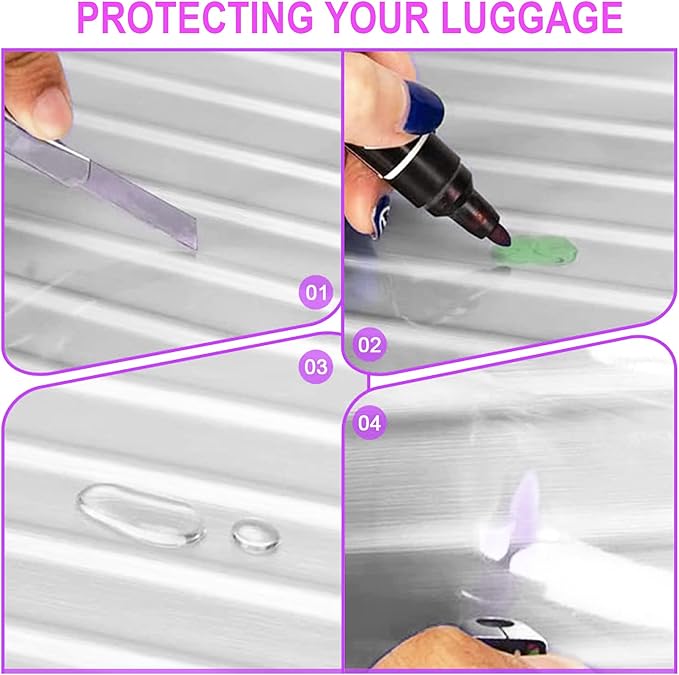 30 Inch Full Clear PVC Suitcase Cover Protectors - Image 3