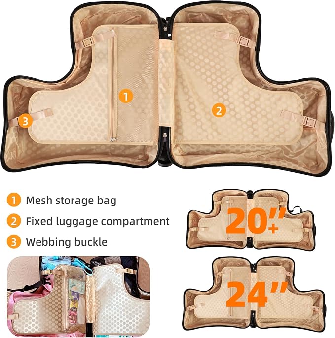 AO WEI LA OW Duffel Bag for Kids Ride-On Suitcase Carry-On Luggage - Image 5