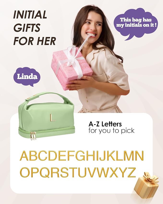 Gifts for Women 20s, Personalized Makeup Bag - Image 2