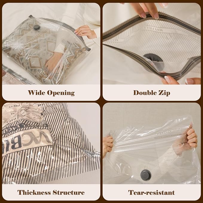 9 Packs Rechargeable Pump Vacuum Bags - Image 6